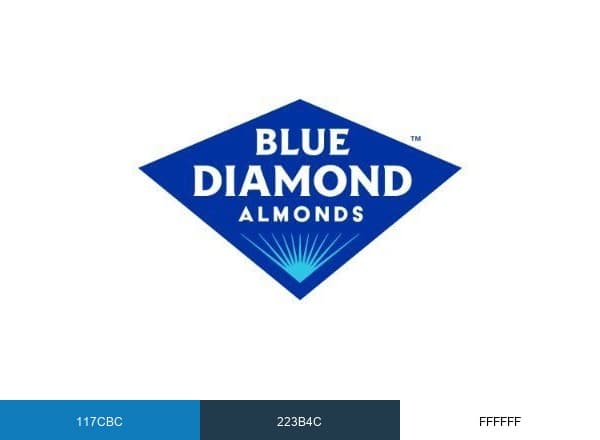 Blue Diamond Almonds brand color palette