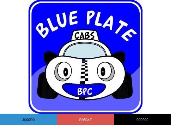 Blueplatecabs brand color palette