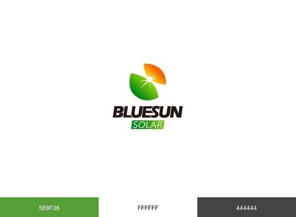 Bluesun Solar brand color palette