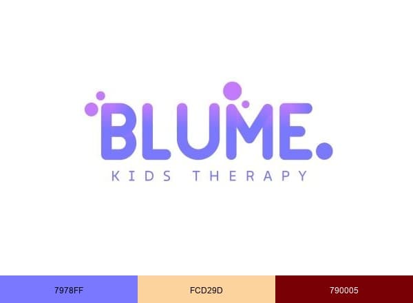 Blume Kids Therapy brand color palette