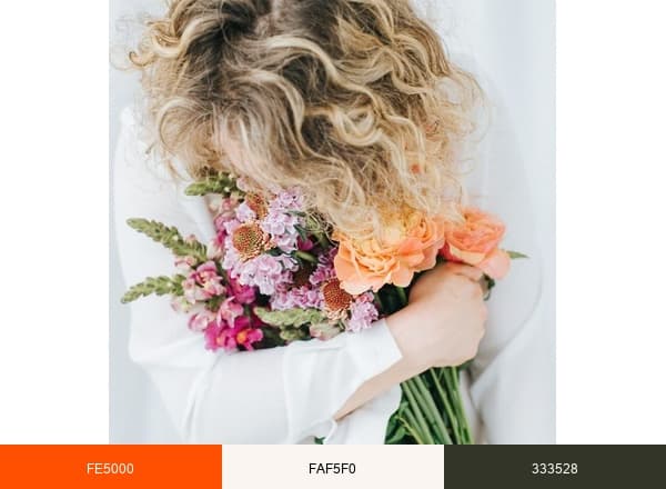 Fleurs du Coeur Denise Kilchmann brand color palette