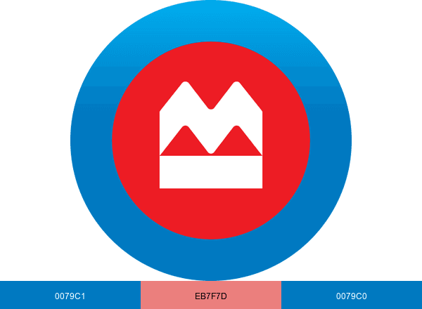 BMO Harris Bank brand color palette