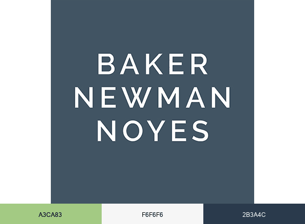 Baker Newman Noyes brand color palette