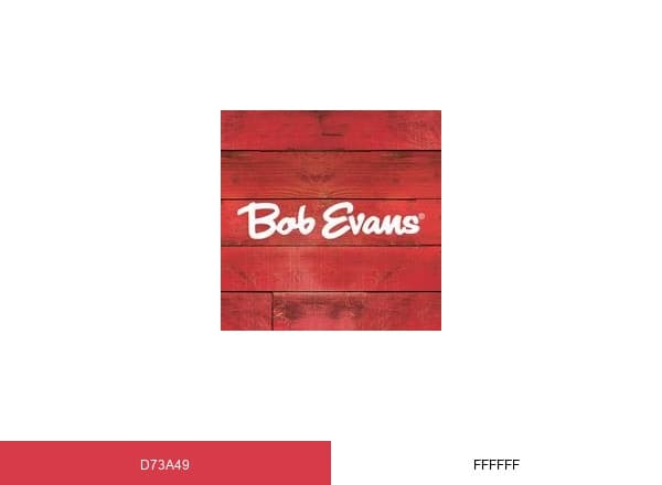 Bob Evans brand color palette