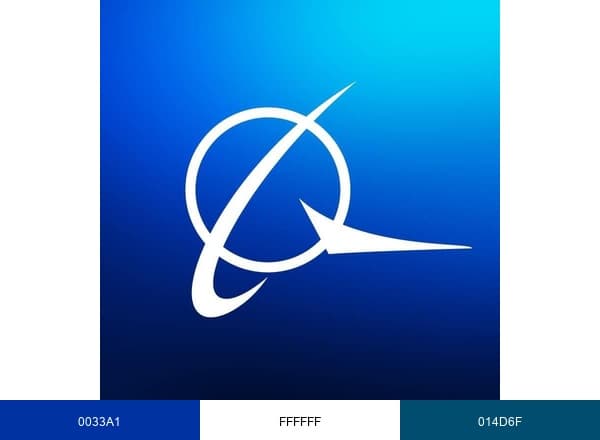 Boeing Store brand color palette