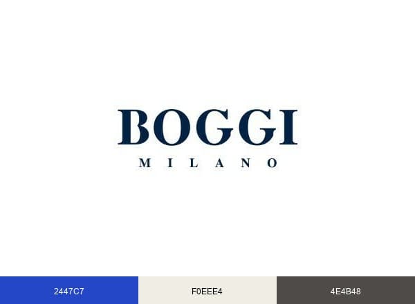 Boggi Milano brand color palette
