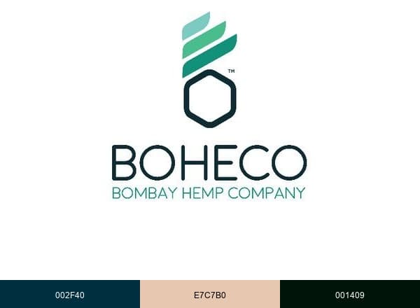 Bombay Hemp Company brand color palette