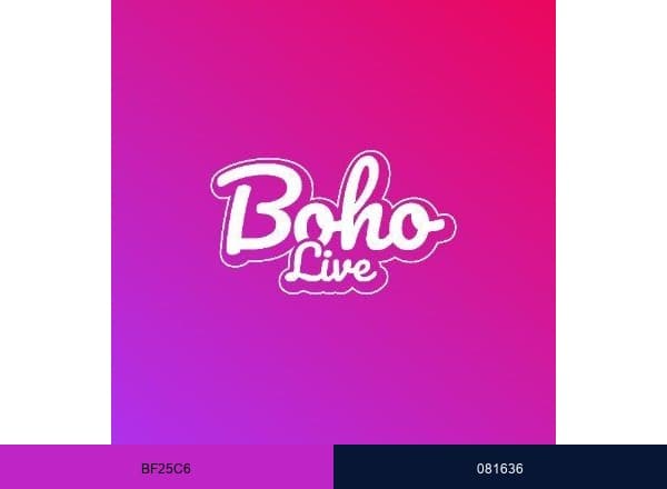 Boho Live brand color palette