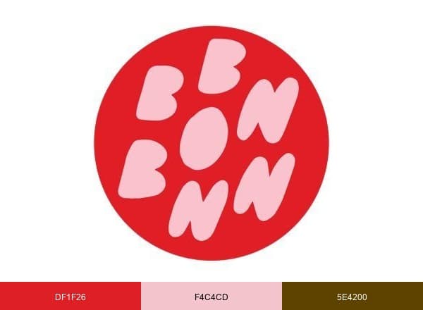 Bon Bon Bon brand color palette