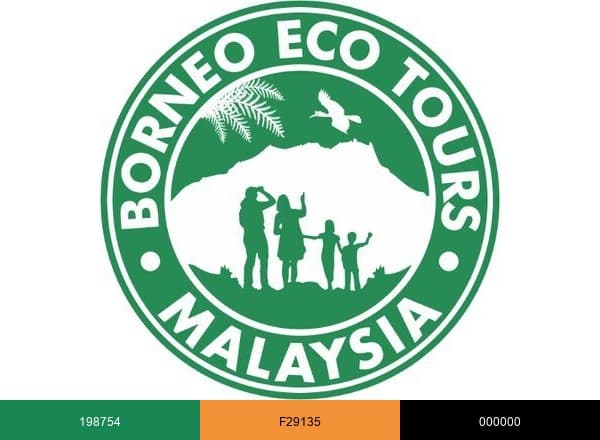 Borneo Eco Tours brand color palette