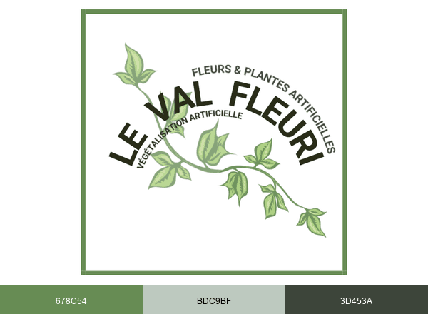Le Val Fleuri brand color palette