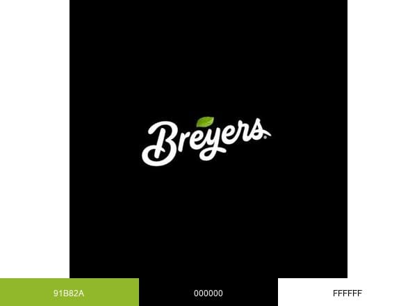 Breyers brand color palette