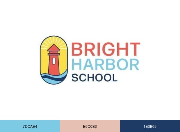Bright Harbor brand color palette