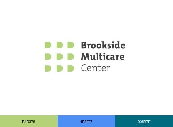Brookside Multicare Nursing Center brand color palette