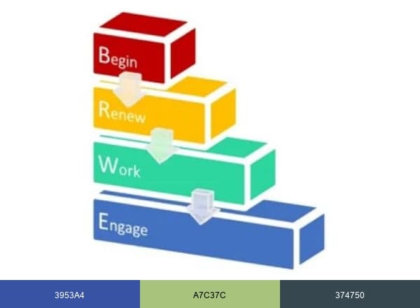 BRWE brand color palette
