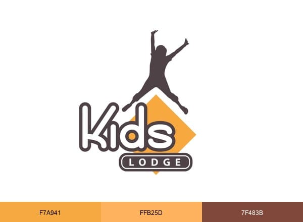 Kids Lodge brand color palette