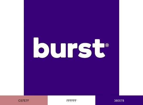 Burst Oral Care brand color palette