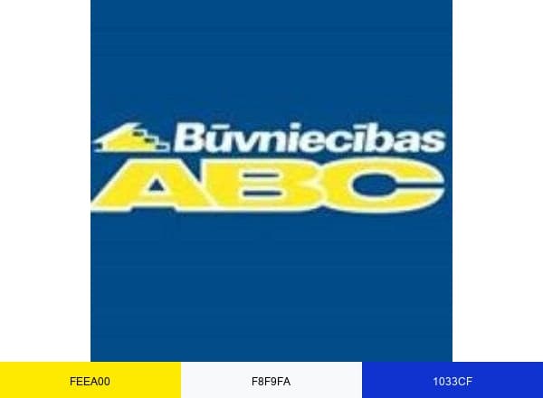 Būvniecības ABC brand color palette