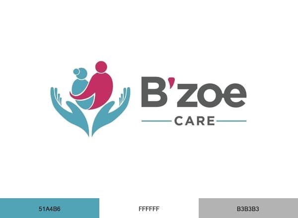 B'zoe Care brand color palette