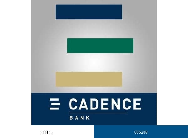 Cadence Bancorp brand color palette