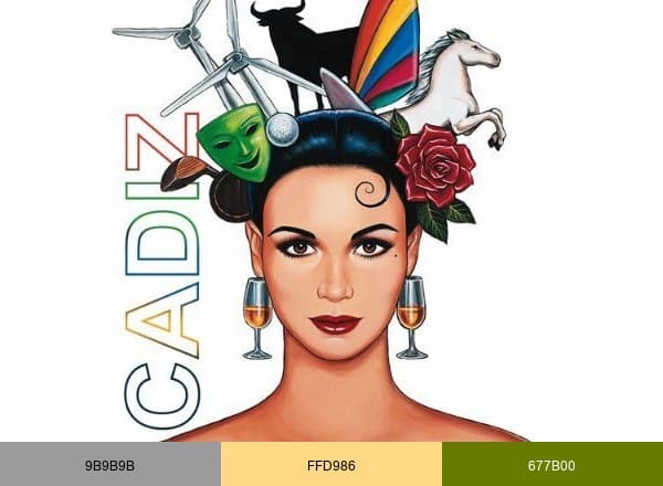 Turismo de la provincia de Cádiz brand color palette