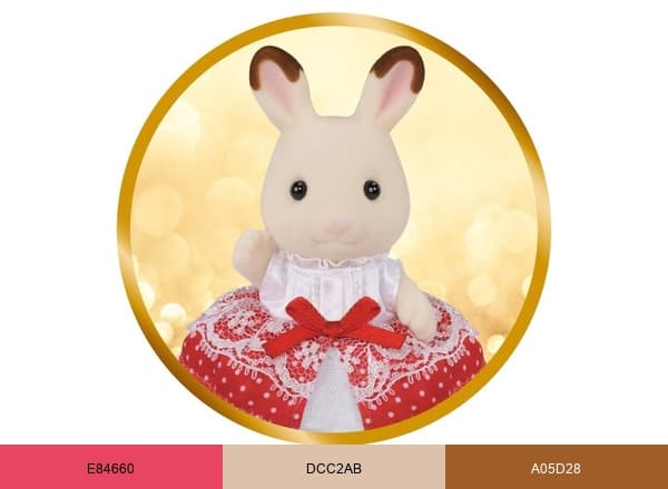 Calico Critters brand color palette