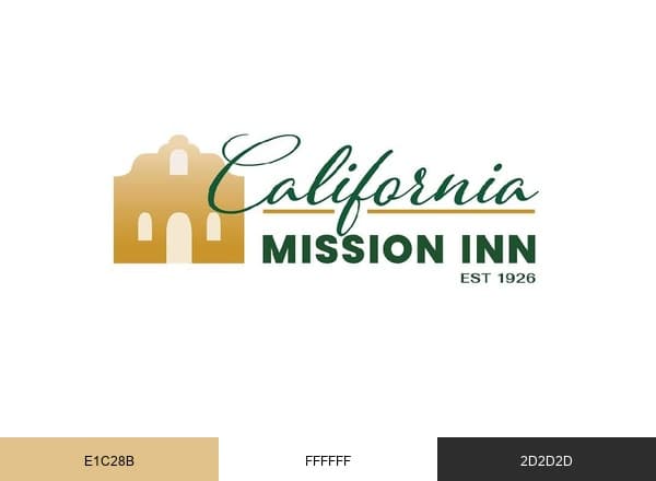 California Mission Inn brand color palette