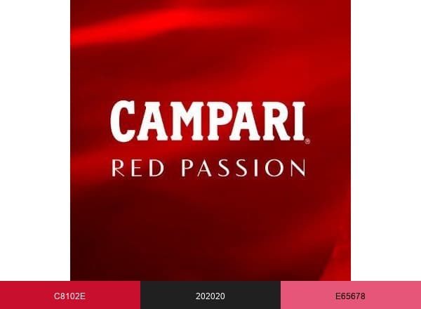 Campari brand color palette