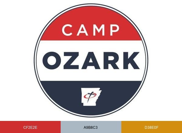 Incomparable Camp Ozark brand color palette