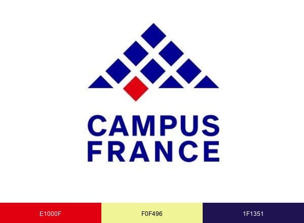 Campus France brand color palette