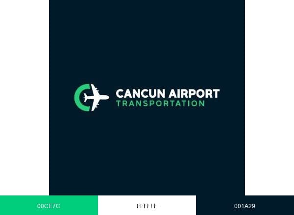Cancun Airport Transportation brand color palette