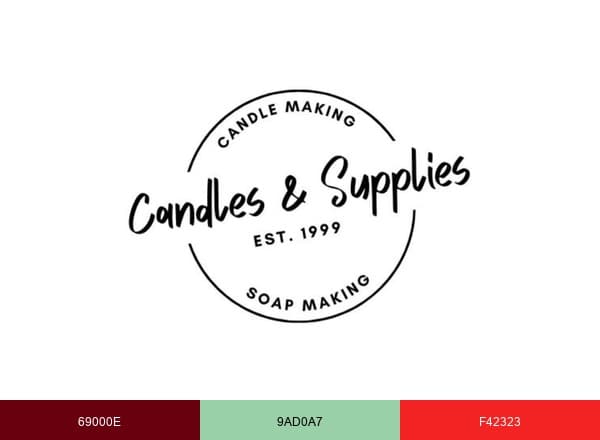 Candles and Supplies brand color palette