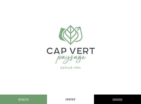 Cap Vert Paysage brand color palette