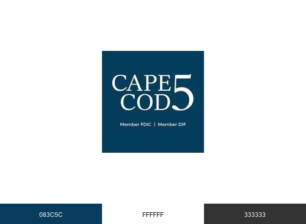 Cape Cod Five Cents Savings Bank brand color palette