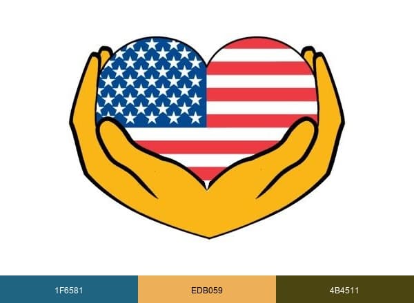 Care America Homecare Services brand color palette