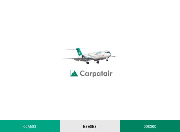 Carpatair brand color palette