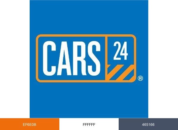 CARS24 brand color palette