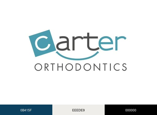 Carter Orthodontics brand color palette