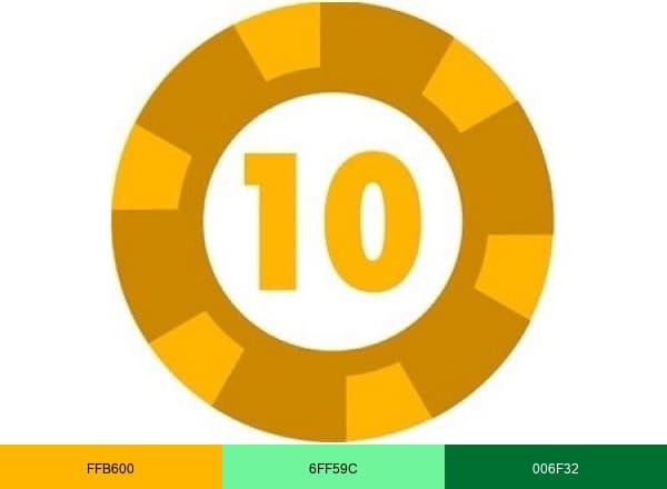 Casino10 brand color palette