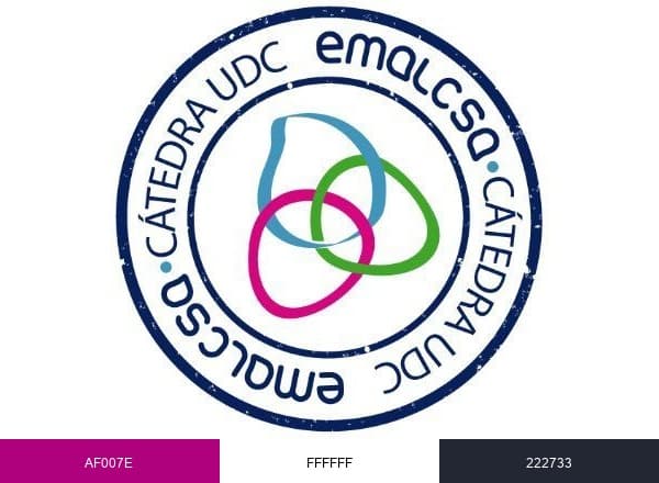 Cátedra Emalcsa-UDC brand color palette