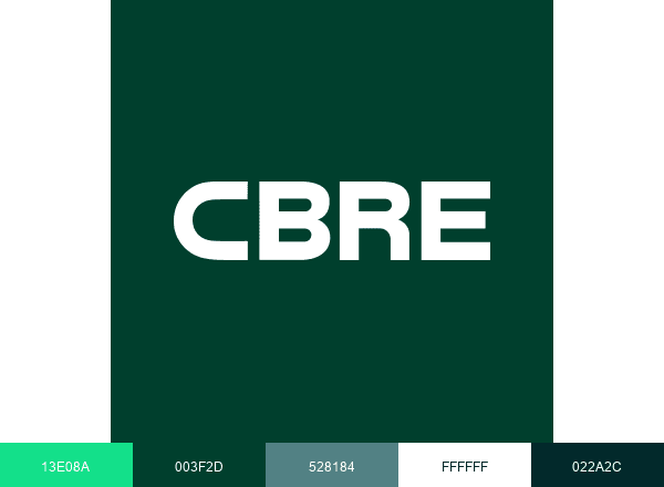 CBRE brand color palette