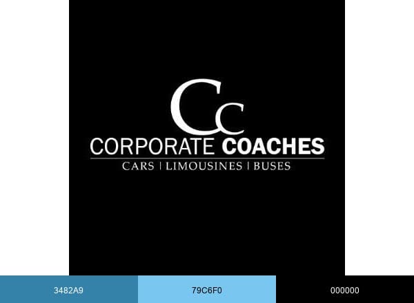 Corporate Coaches brand color palette