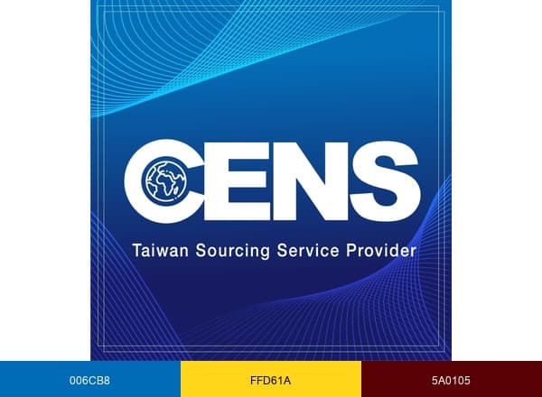 CENS-Taiwan Sourcing Service Provider brand color palette