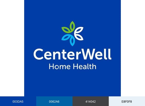 CenterWell Home Health brand color palette