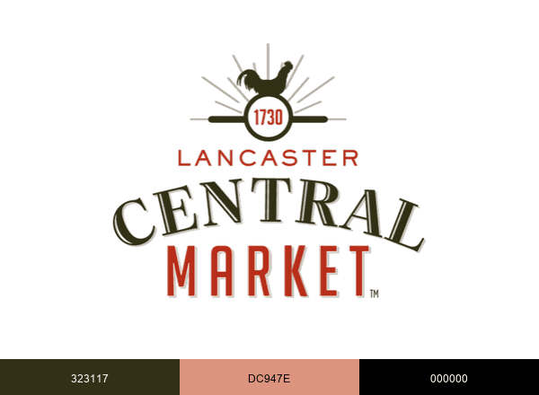 The Lancaster Central Market brand color palette