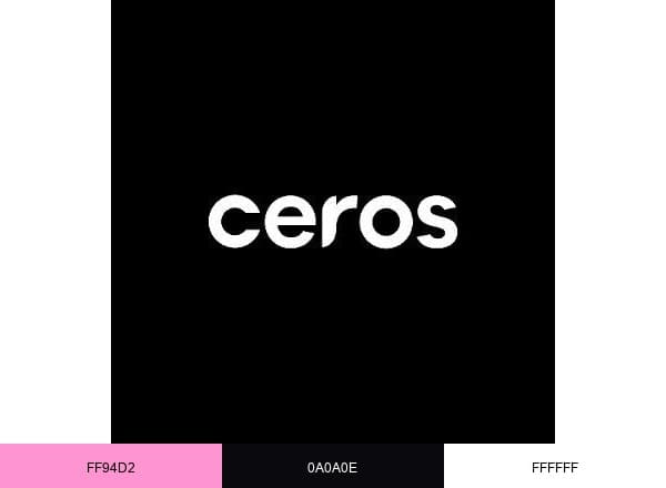 Ceros brand color palette
