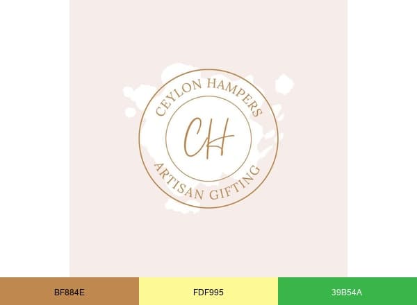 Ceylon Hampers brand color palette