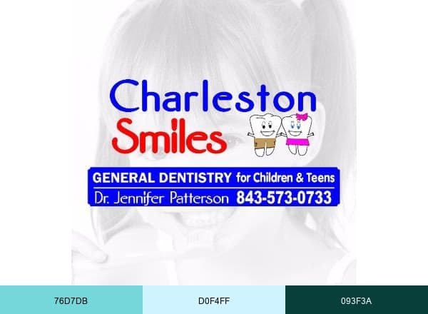 Charleston Smiles brand color palette