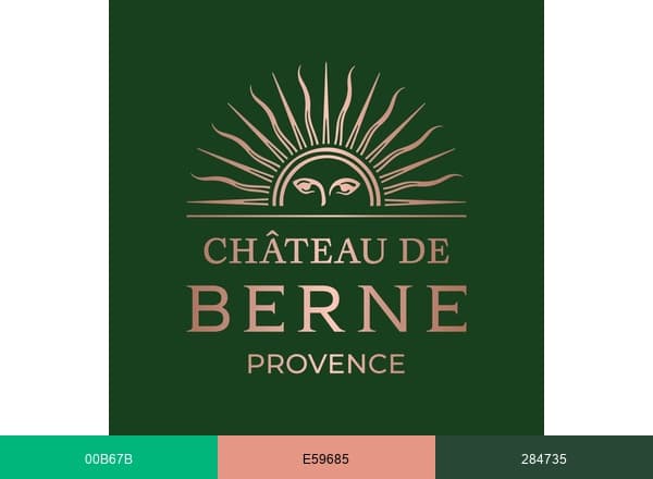 Château de Berne brand color palette