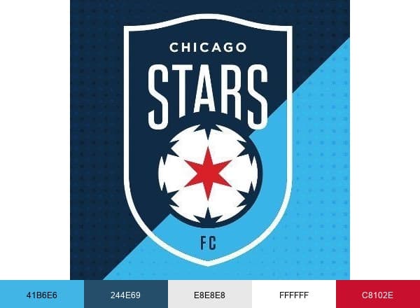 Chicago Red Stars brand color palette